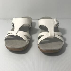 NWT Easy Street Comfort Wave White Slip-on Sandals 8W